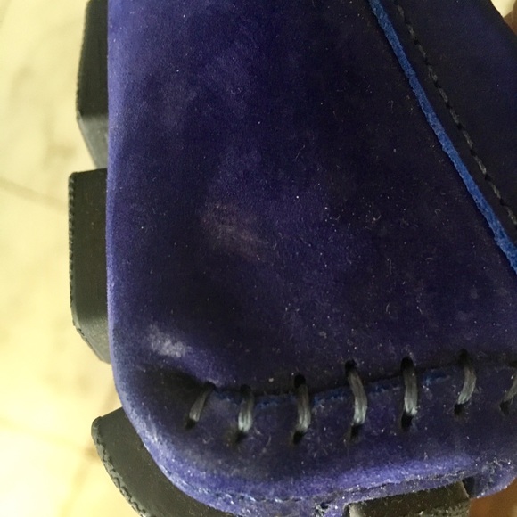 Indigo/Purple women's loafers. Gently worn. - Picture 5 of 5
